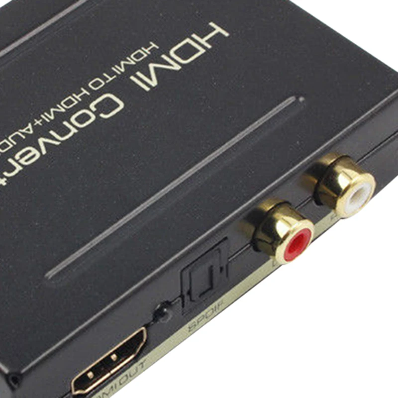 HDMI o Extractor Splitter to SPDIF Оптический RCA стерео L/R аналоговый преобразователь|Адаптеры