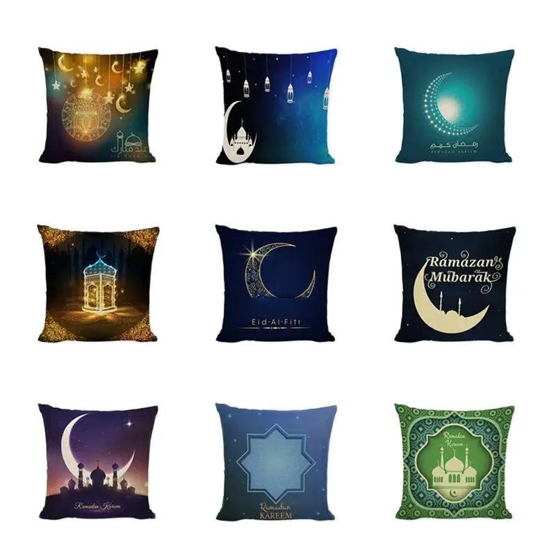 Ramadan Cushion Cover Islamic Features Material Muslim Home Bedroom Sofa Chair Bed Pillow Covers Decorative Throw Pillowcase | Дом и сад