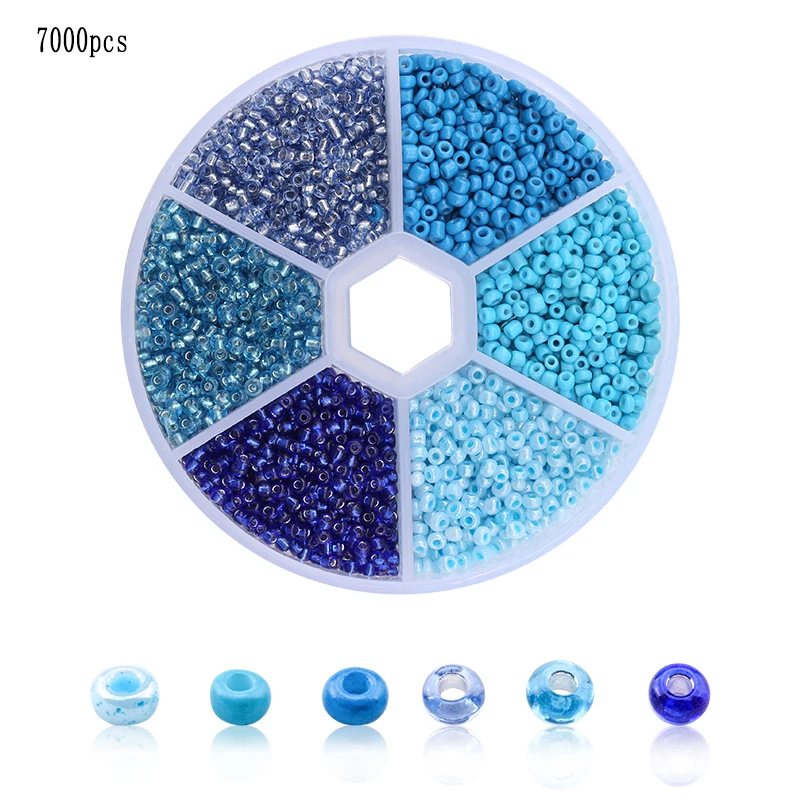 1 2 мм чешское стекло семян ремень с бисером коробка набор Шарм seedbeads рондели разделительные бусины для DIY браслет ожерелье ювелирных изделий - Цвет: 1