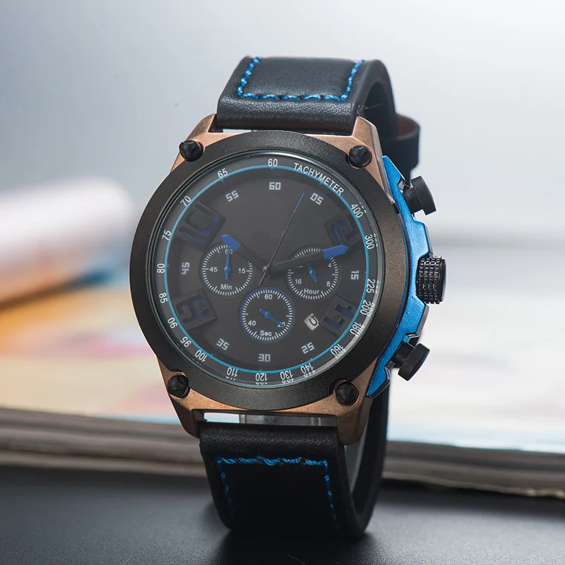 Высококачественные мужские часы брендовые Дизайнерские кварцевые Классические