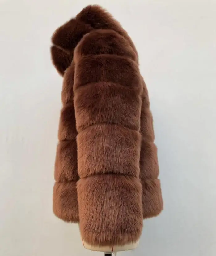 Новое модное женское зимнее меховое пальто из искусственного меха норки с капюшоном, уличное пальто, парка, Толстая Теплая Повседневная Верхняя одежда, куртка S-3XL