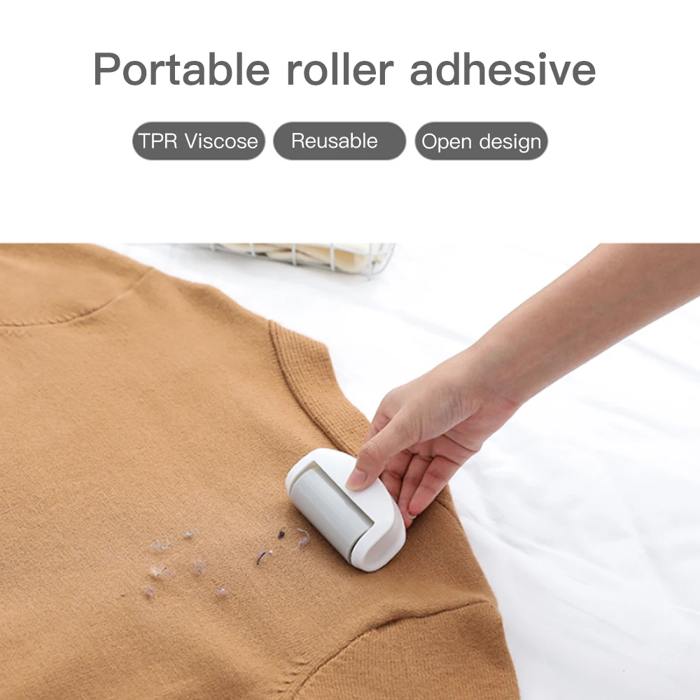 Washable Dust Wiper Roller Sticking Lint Roller for Clothes Sweater
