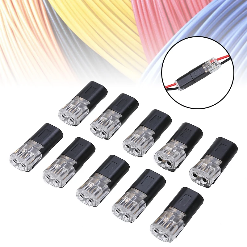 10pcs New 12V Wire Cable Snap Plug In Connector Terminal Connections Joiners Car