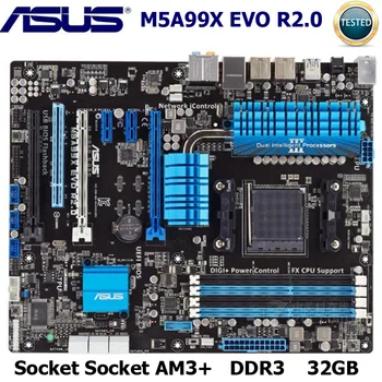 

Socket AM3+ Asus M5A99X EVO R2.0 Motherboard DDR3 AMD 990X 32GB AMD FX/PhenomII PCI-E 2.0 USB3.0 Original Desktop Asus Mainboard