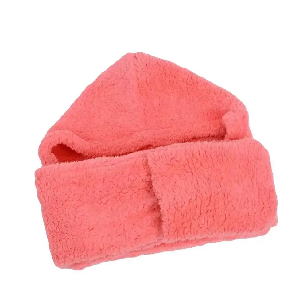 watermelon red hat Новые шарфы, перчатки, шапки, три в одном, толстый плюшевый шарф для мужчин и женщин, шарф двойного назначения, зимний шарф, шапка - Цвет: watermelon red hat