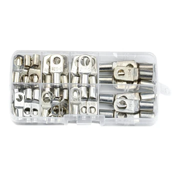 

60 Copper Tube Terminal Set Battery Welding Cable Lug Ring Crimp Connectors Tool