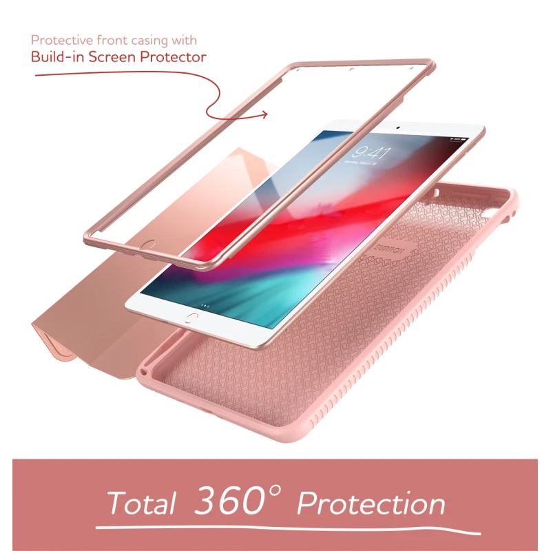 Роскошный Жесткий Чехол для ipadmini4 5 ультра тонкий PU кожаный флип для Apple iPadMini 4 5 чехол задняя крышка Coque Fundas корпус