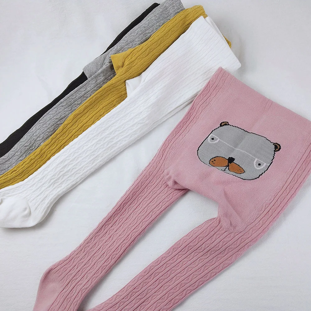

Spring And Autumn Classic Style Combed Cotton Large Bottom Cartoon Panty-hose for Kids 0-4-Year-Old Socks Versatile Stockings