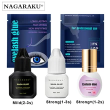 Nagaraku 5 Ml Geen-Ordor Geen Simulatie Lash Lijm Wimper Lijm Wimper Extension Lijm Individuele Wimper Lijm Ordorless Cement