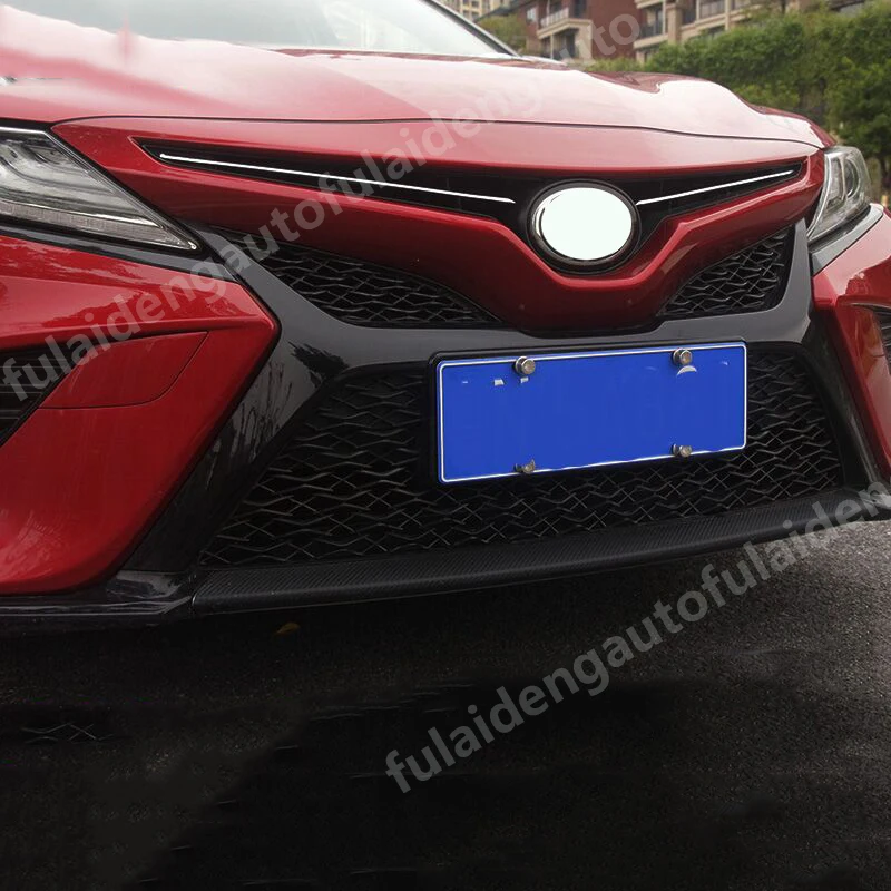 2 шт. для Toyota Camry Sport SE XSE Серебро Титан Передняя Верхняя решетка сетки декоративные яркие полосы автомобильные аксессуары