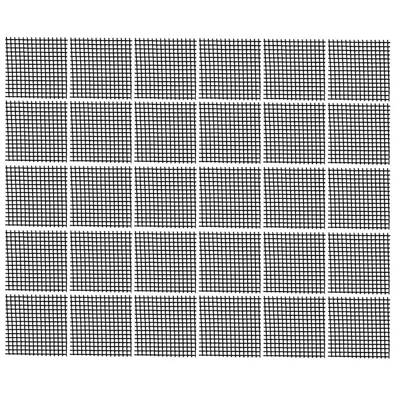 

30Pcs Plastic Flower Pot Hole Mesh Pad Bonsai Bottom Grid Mat, 2 x 2Inches
