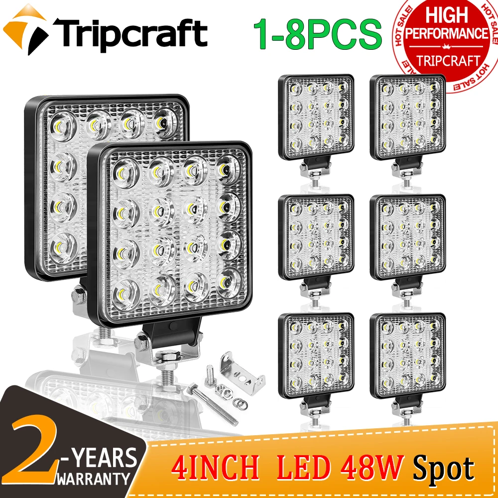 Tripcraft 4 дюйма 4in 27 Вт 48 светодиодный рабочий светильник внедорожнике 4WD седельный