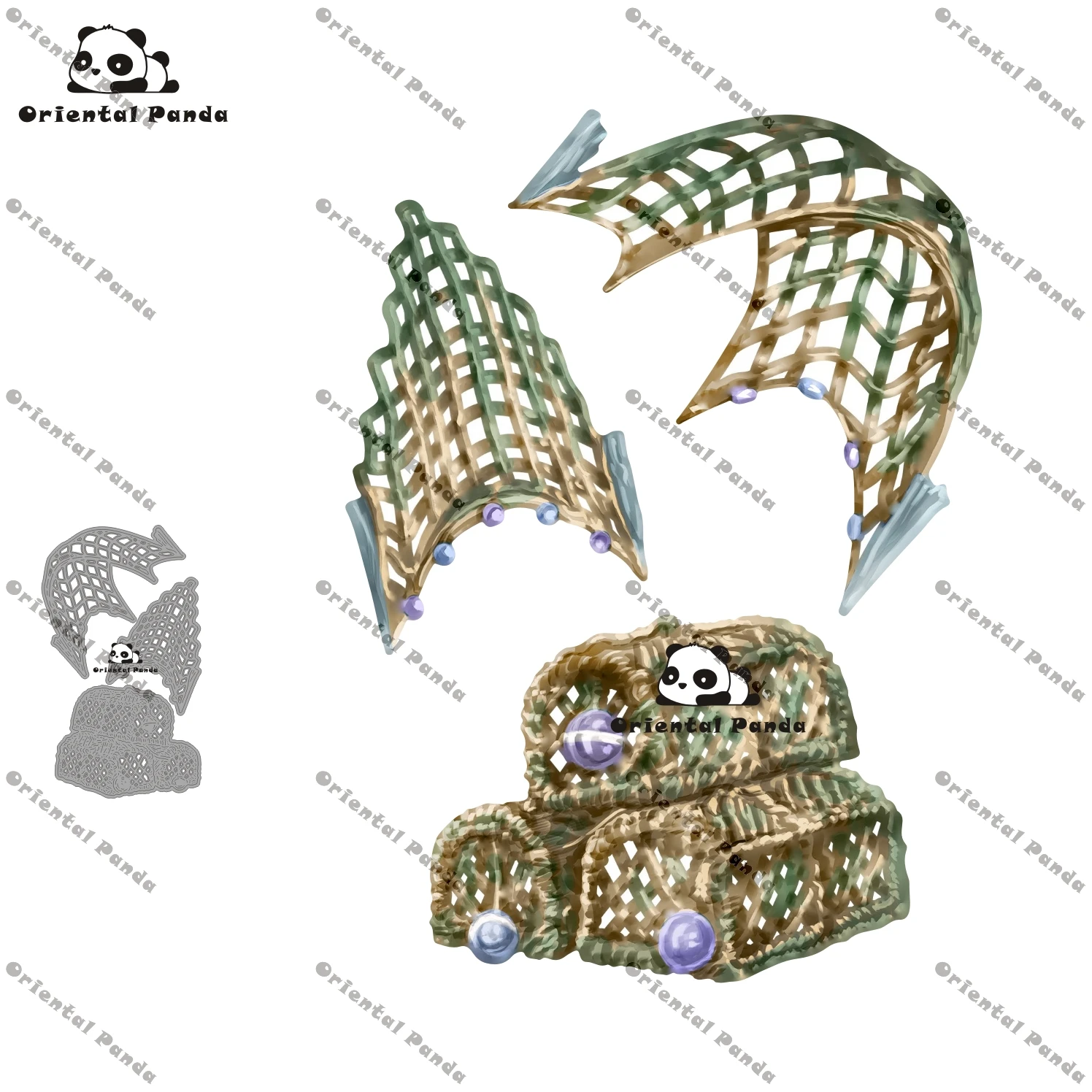 

New Dies 2021 Camper Van Metal Lobster pot and fishing net Dies diy Dies photo album cutting die Scrapbooking Stecil cutting die