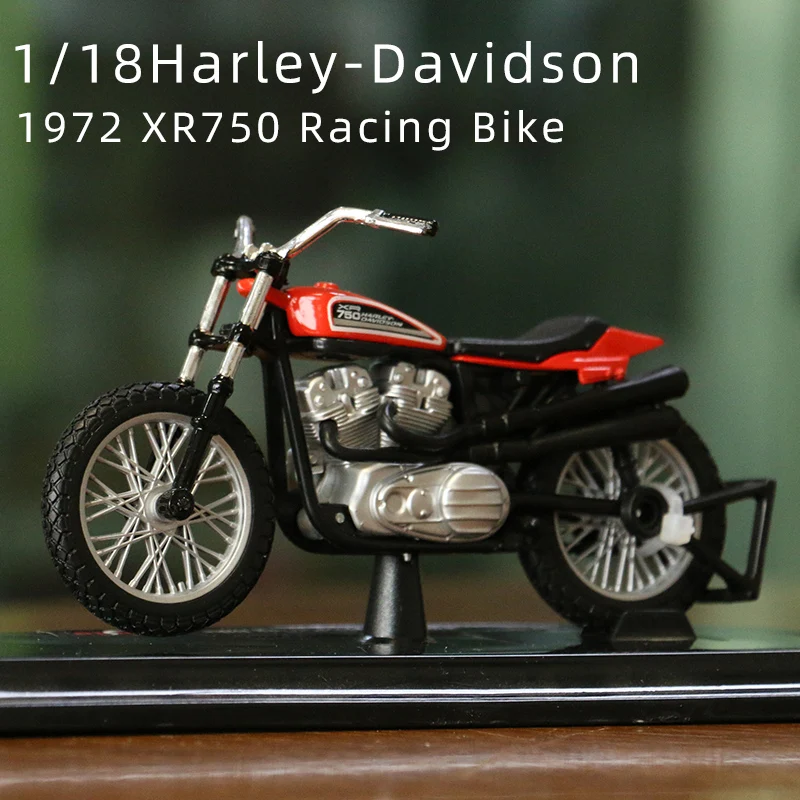 Maisto 118 HARLEY DAVIDSON 1972 XR750 Racing Bike Diecast Motorcycle Model Workable Toy Gifts