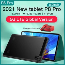 Tablette Pc de 8.0 pouces, Android 10.0, Octa Core, 4 go de Ram, 64 go de Rom, double carte SIM, WiFi, Bluetooth, GPS, type c, nouveauté