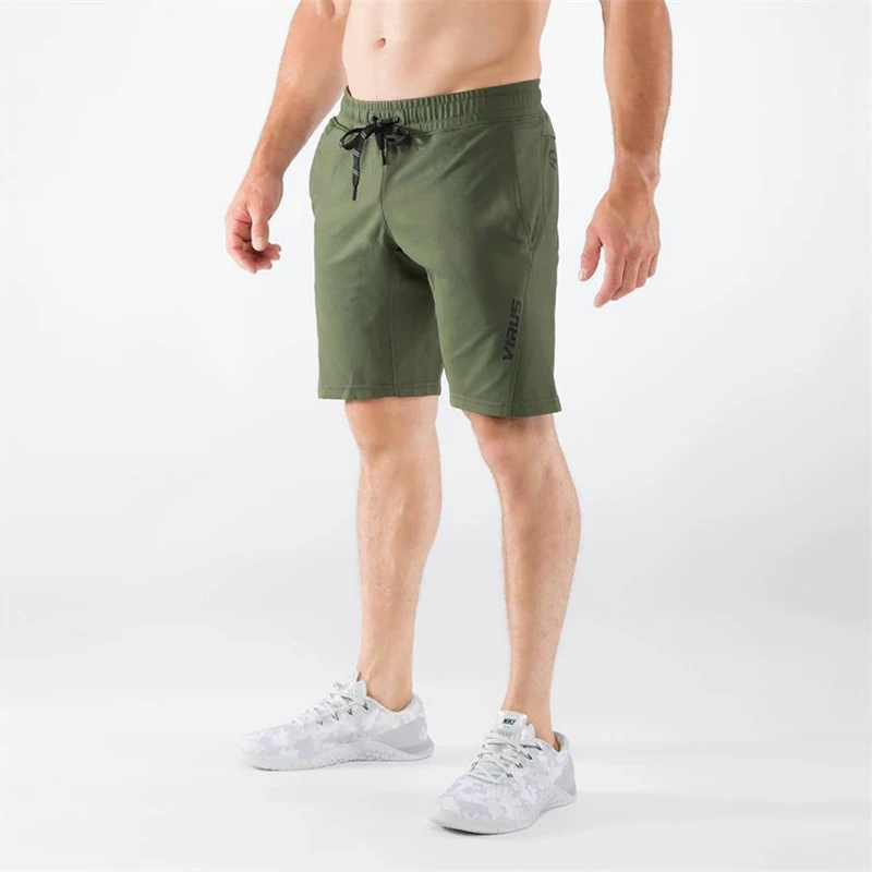 Открытый мужские шорты для бега трусцой спортивные Фитнес шорты быстросохнущая Мужская для спортзала Для мужчин спортивные мужские трусы, шорты для спорта, тренажерные залы мужские шорты - Цвет: Green sport shorts