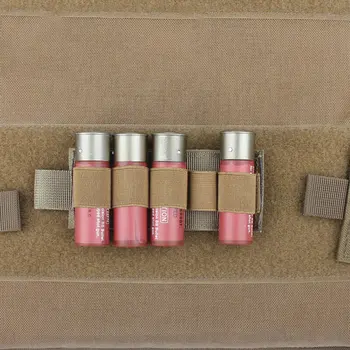 

CQC 5 Rounds Tactical Molle Bullet Shell Holder Hook Loop Shotgun Shell Pouch Holder Shot Adhesive Back Insert Card Strip