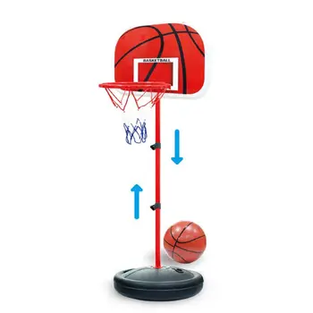

Kid Basketball Stand Adjustable Wall Basketball Hoop Indoor and Outdoor Fun Toys