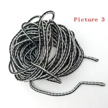 1 Катушка 10 м DIY 8-core наушники аудио кабель обновления для наушников гарнитуры один Кристалл Медь черный+ белый