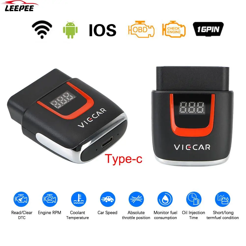 Wi-Fi ELM 327 OBD2 для Android/IOS USB-сканер считыватель кодов автомобиля диагностический