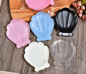 

Shell Shaped Disposable Plastic Tableware Dinnerware Wholesale Snack Fruit Dessert Dishes Cake Plate for Party SN2899