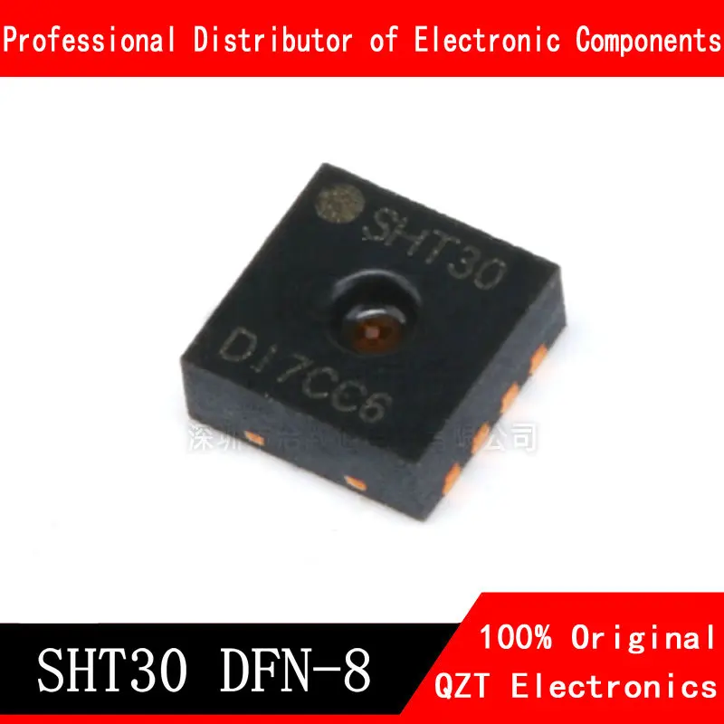 

10pcs/lot SHT30 SHT30-DIS SHT30-DIS-B DFN-8 Digital temperature and humidity sensor new original In Stock