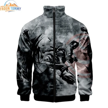 

2019 New style of kyokushin 3D Printing Women and men Casual Clothes 2019 Hot Sale Slim warm and comfatable Spring zipper collar