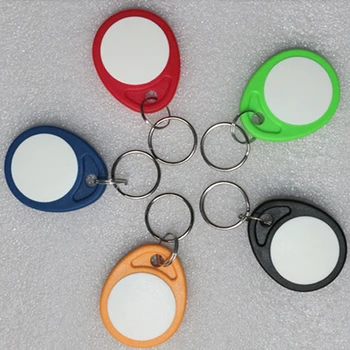 

RFID ID IC Dual frequency keychain TK4100 F08 keyfobs 1000pcs/Lot