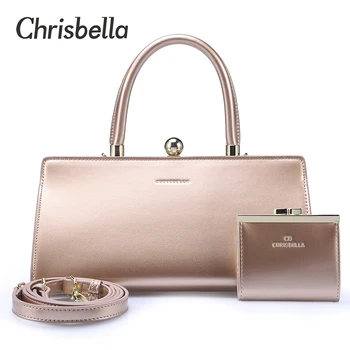 

Chrisbella Famous Designer Brand Bags Women Pu Leather Handbags 2020 Luxury Ladies Hand Bags Set Purse Small Single Shoulder Bag