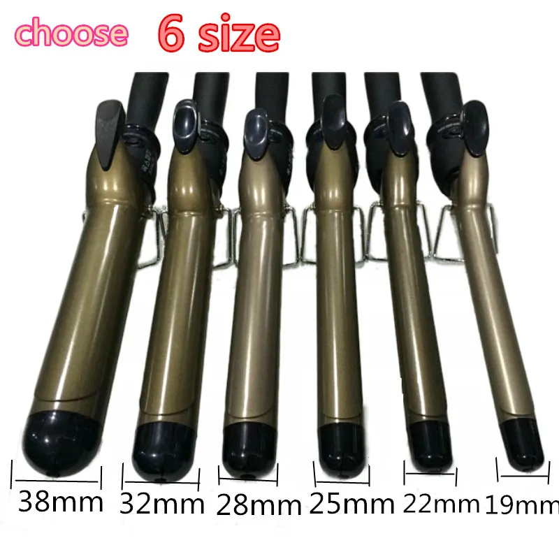 Professional Hair curler 38 mm rod curler US/EU/AU/UK PLUG quick curl hair Large wavy curls curling iron 110v-240v