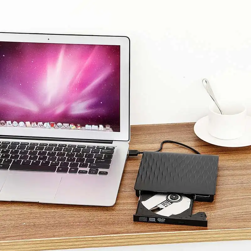 Высокоскоростной внешний CD/DVD чехол с драйверами USB 3,0 RW Burner Reader rom чехол с оптическим приводом для ноутбука для mac Windows