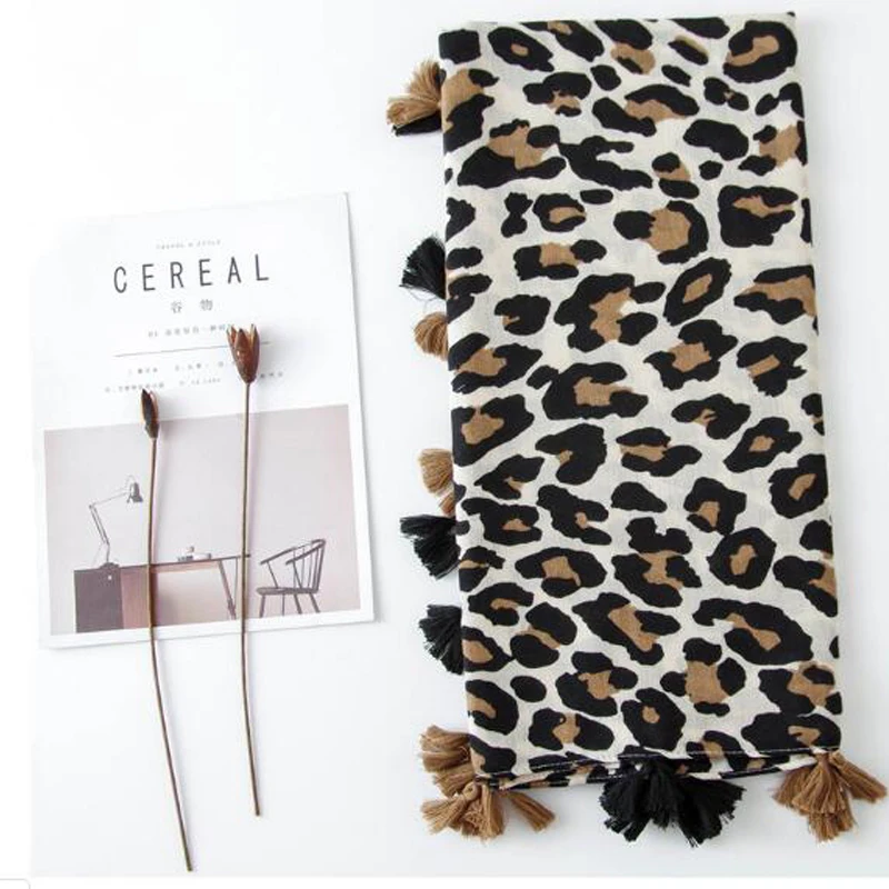 Fashion Ladies New Fashion Leopard Viscose Shawl Scarf Autumn Winter Muffler Headband Foulard Sjaal Wrap Hijab Snood  (8)