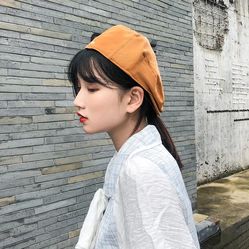 

Beret female British retro anti-wear cap Korean version of the wild Hong Kong style forward cap fashion trendy brand newsboy hat