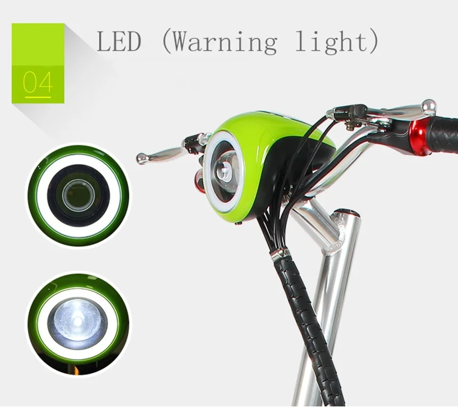 Electric Tricycle Bike Three Wheels Electric Scooters 6.5 Inch 48V 500W Portable 3 Wheel Electric Scooter Adults (14)