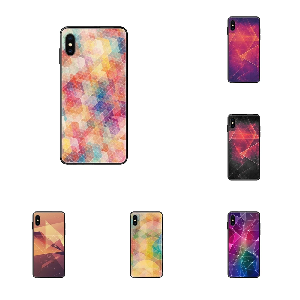 Flash For Samsung Galaxy A5 A6 A7 A8 A10 A10S A20 A20S A20E A21S A30S A40 A50 A70 A71 A70E Graphic Shape Point Black Soft TPU | Мобильные