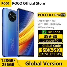 Global Version POCO X3 Pro 128GB / 256GB Snapdragon 860 Smartphone  NFC 6.67” 120Hz DotDisplay 5160mAh 33W Charge Quad AI Camera