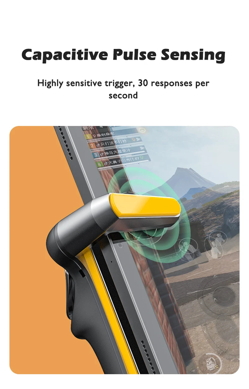 Six Finger Ipad PUBG Controller Capacitance Adjustable Mobile Game Trigger L1R1 Button Gamepad Joystick Grip Tablet Accessories