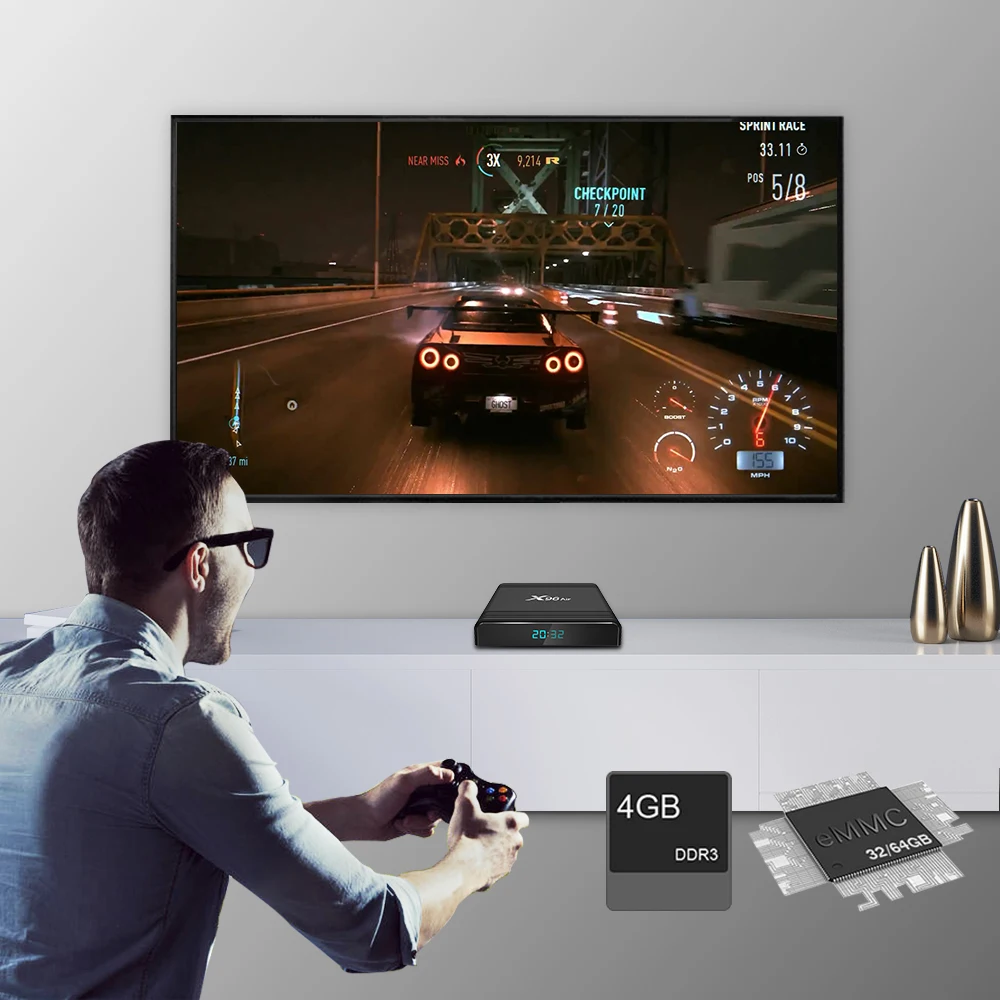 X96 Air Amlogic S905X3 Android 9,0 Smart Tv Box 4 ГБ 32 ГБ 2,4G 5G Wifi BT4.1 телеприставка 1080P 4K Netflix медиаплеер