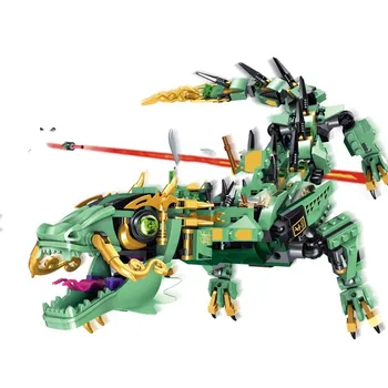 

70612 544 Pcs Ninja Green Mech Dragon Model Building Blocks Bricks Compatible Educational Toys for Children Gifts