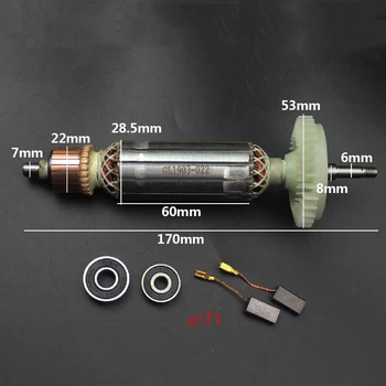 

AC220-230V Armature Rotor Stator Replace for Bosch GWS 7-100GWS7-100T 7-125 125T Angle Grinder Parts Power Tool Parts