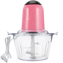 2Л Электрический измельчитель, мощная Мясорубка из нержавеющей стали, многофункциональный бытовой кухонный комбайн, кухонный блендер, штепсельная вилка европейского стандарта