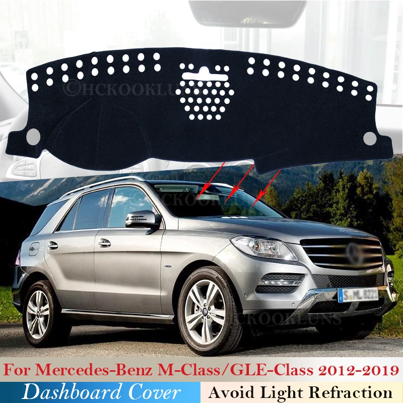 Dashboard Cover Protective Pad for Mercedes Benz M Class GLE W166 2012~2019  Car Anti-UV Carpet ML 350 ML250 GLE250 GLE350 AMG