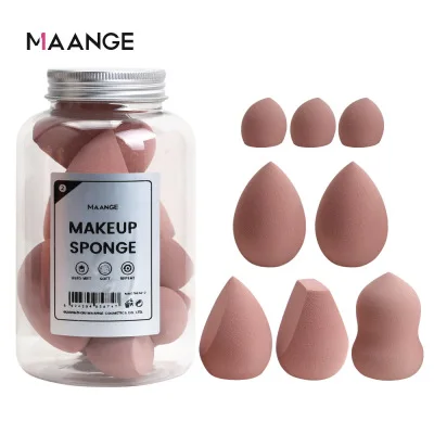8 PCS/Box Wet Dry Dual Use Makeup Foundation Sponges Makeup Concealer Puff Beauty Makeup Cosmetic Tool Set With Bottle