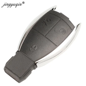 Keyforkess 3/4 pulsante telecomando per auto portachiavi Fob Shell per MERCEDES BENZ C E R S CL GL SL CLK SLK W203 fob morsetto portabatterie - Jingyuqin 3 4 pulsante telecomando per auto portachiavi Fob Shell per MERCEDES BENZ C E