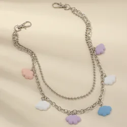 Sweet Decorative Chain Waist Blet Trouser Chain Waist Chain Girdle Beautiful Pant Accessories Punk Chic Acrylic Clouds Pendant
