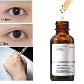 

Caffeine Solution 5% + EGCG Ordinary Reduces Eye Puffiness and Dark Circles Eyes Makeup CosmeticFirming Face Repair Primer