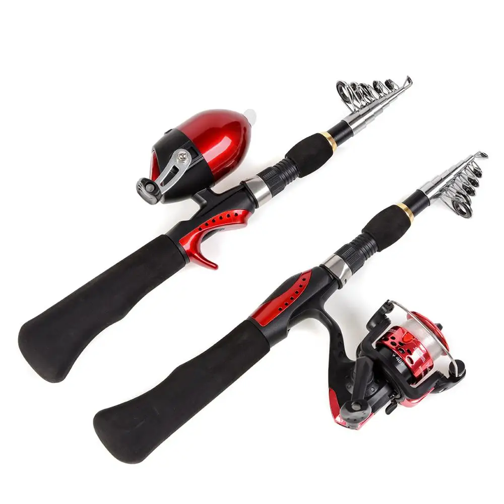 Light Portable Telescopic Ice Fishing Rod and Spinning Reel Set 1.6M Combination Beginner Rods Combo Teen Fishing Rod Pole Gear Light Portable Telescopic Ice Fishing Rod and Spinning Reel Set 1.6M Combination Beginner Rods Combo Teen Fishing Rod Pole Gear