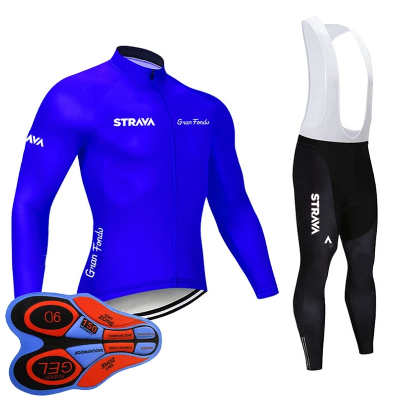 jersey bib pants 14 Весенне-осенняя Спортивная одежда для велосипеда с длинными рукавами Мужская профессиональная команда Велоспорт Джерси велосипедная форма быстросохнущая MTB гоночная одежда Y091803 - Цвет: jersey bib pants 14