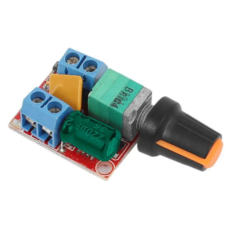 

DC Motor Speed Control Driver Board 3V-35V 5A PWM Controller Stepless DC 3V 6V 12V 24V 35V Variable Voltage Regulator Dimmer Gov