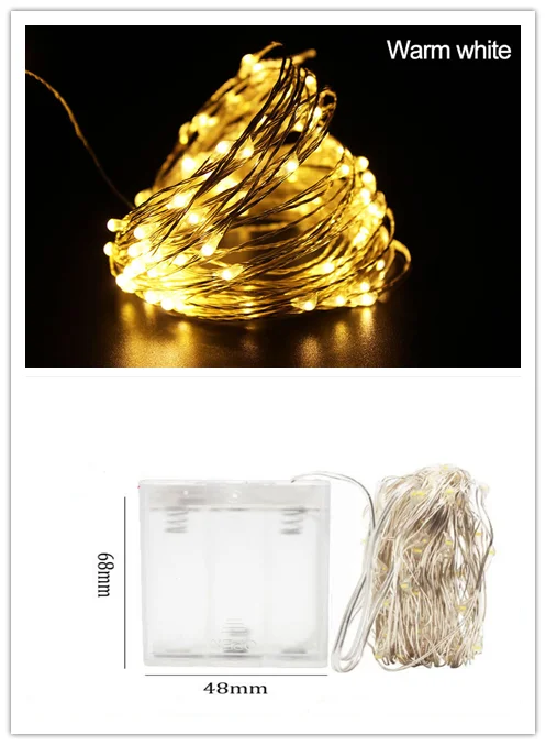 Dianchihe Warm Год 1 м 10Led/2 м 20Led лампа для бутылки вина медная проволока Сказочный мини-светильник s рождественские украшения Kerst Natal Декор - Цвет: Dianchihe Warm